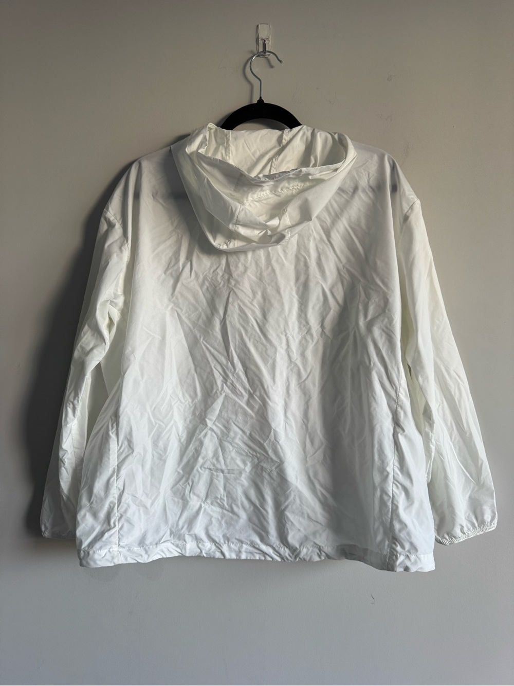 Uniqlo White Pocketable UV Protection Oversized Lightweight Parka Spring Jacket - Picture 3 of 6